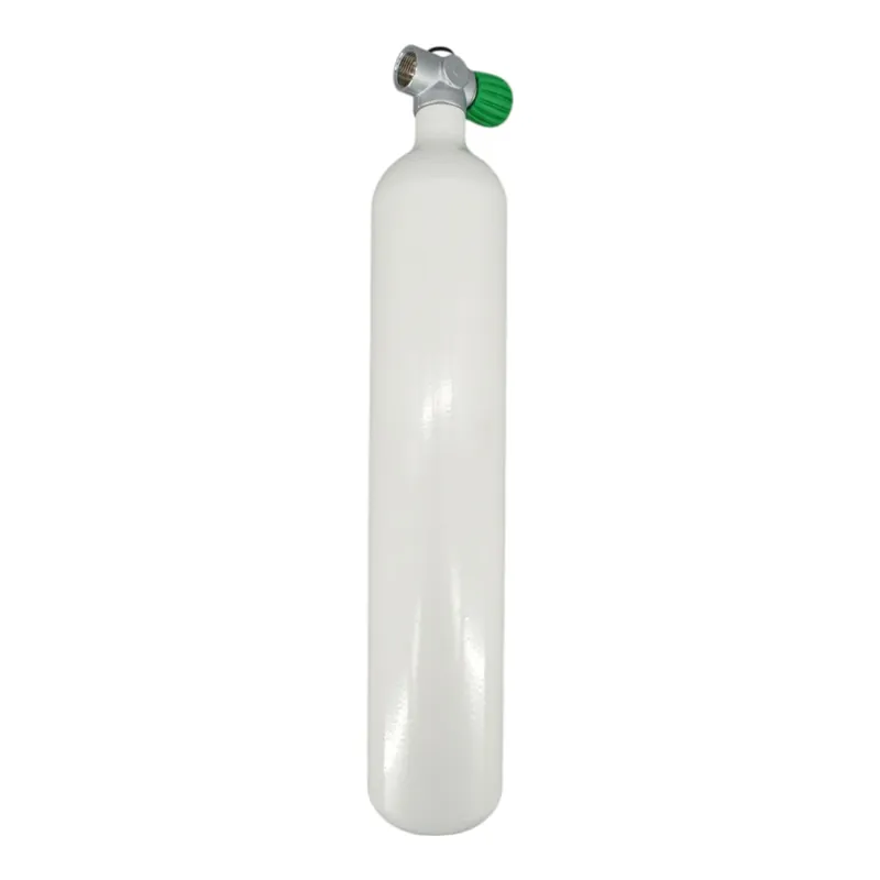 Sonderaktion Tauchflasche 3 Liter 232bar komplett mit Ventil weiß M25x2 SH-Ventil Nitrox M26x2-Links