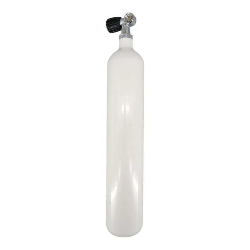 Bestseller Diving bottle 3 litre 232bar complete with valve white M25x2 Z-Valve G5/8"-Left