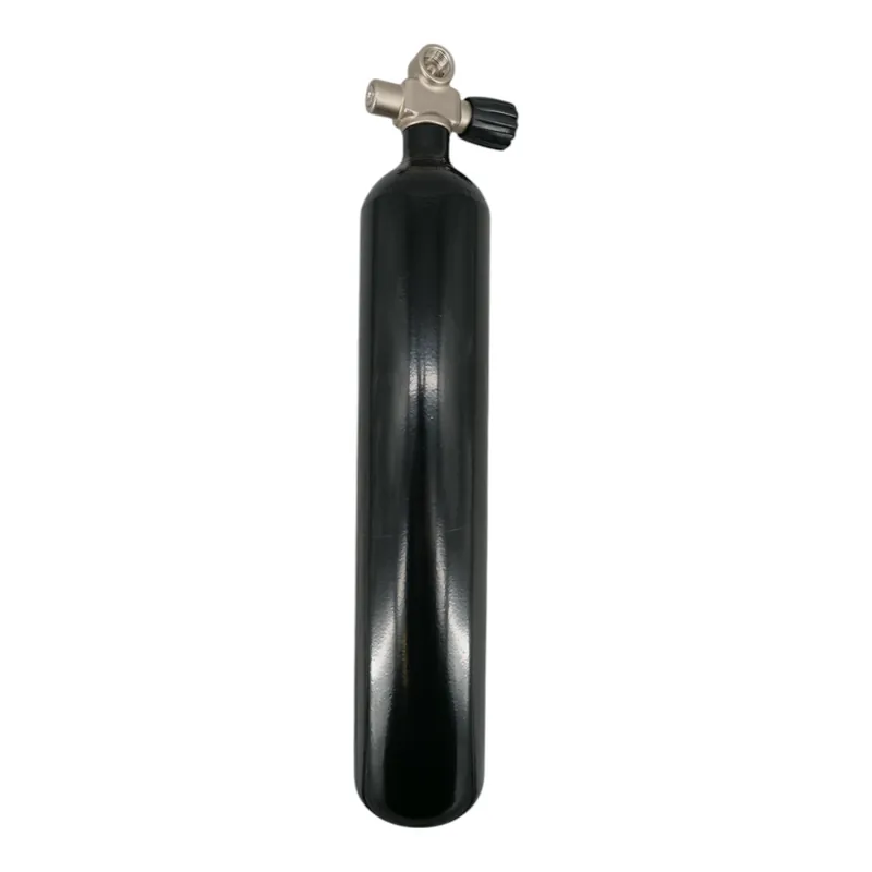 Versand Am Gleichen Tag Diving bottle 3 litre 232bar complete with valve black M25x2 Bridge valve G5/8 HTD-Right
