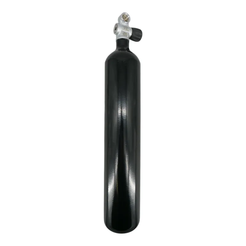 Tauchflasche 3 Liter 232bar komplett mit Ventil schwarz M25x2 Monoventil erweiterbar G5/8 LA-Rechts Neue Kollektion