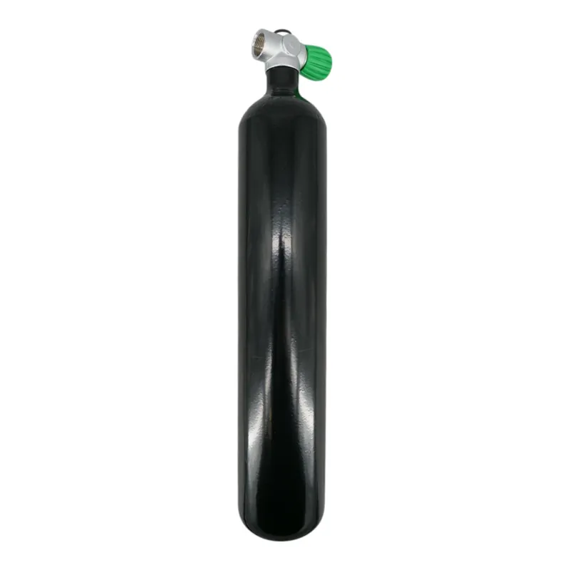 Diving bottle 3 litre 232bar complete with valve black M25x2 SH valve Nitrox M26x2-Left Sofort Bestellen