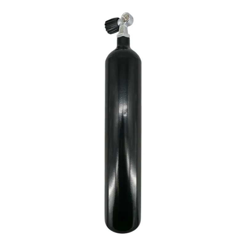 Wochenendangebot Diving bottle 3 litre 232bar complete with valve black M25x2 Z-Valve G5/8"-Left