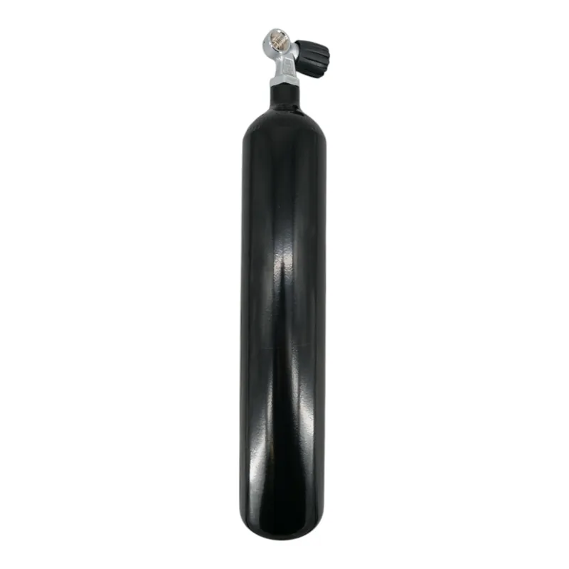 Markenware Diving bottle 3 litre 232bar complete with valve black M25x2 Z-Valve G5/8"-Right