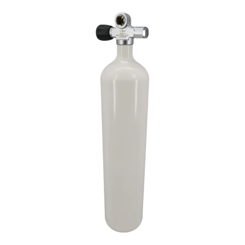 Top-Angebot Diving bottle 4 litre 200bar complete with valve white M25x2 Manifold valve G5/8 LA-Left