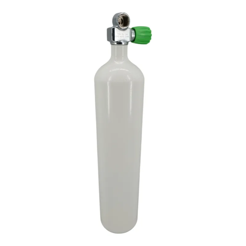 Beliebt Tauchflasche 4 Liter 200bar komplett mit Ventil weiß M25x2 Monoventil nicht erweiterbar Nitrox M26x2-Rechts
