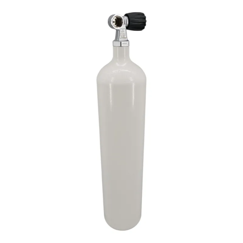 Diving bottle 4 litre 200bar complete with valve white M25x2 Z-Valve G5/8-Right Beliebt