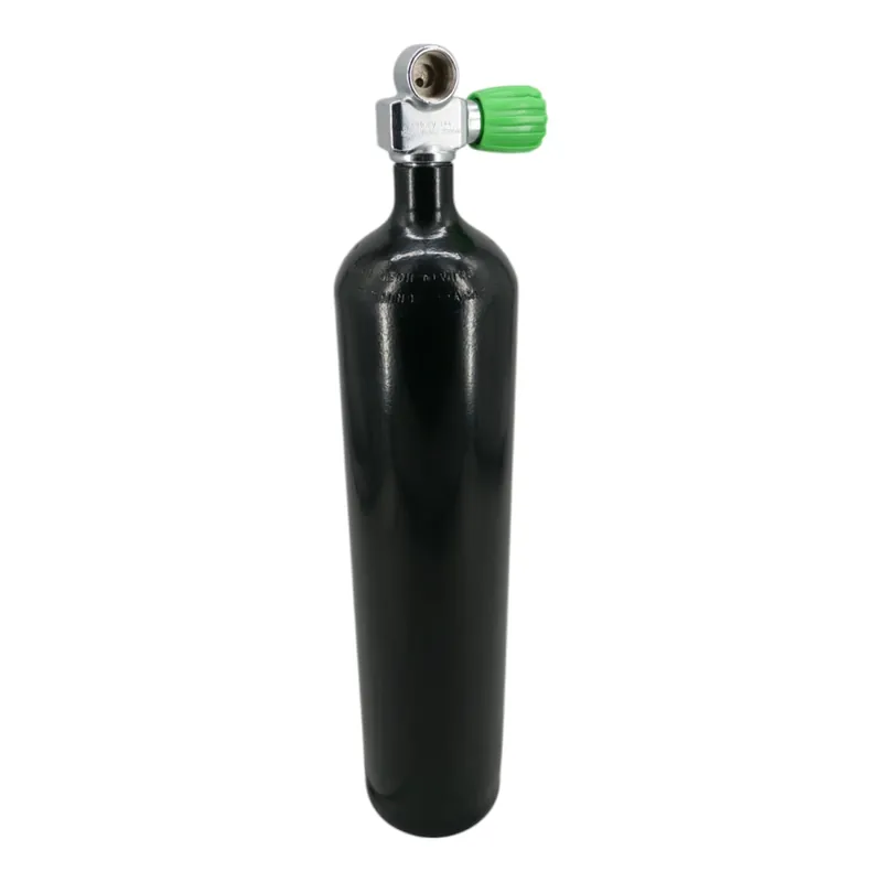 Bestseller Tauchflasche 4 Liter 200bar komplett mit Ventil schwarz M25x2 Monoventil nicht erweiterbar Nitrox M26x2-Rechts