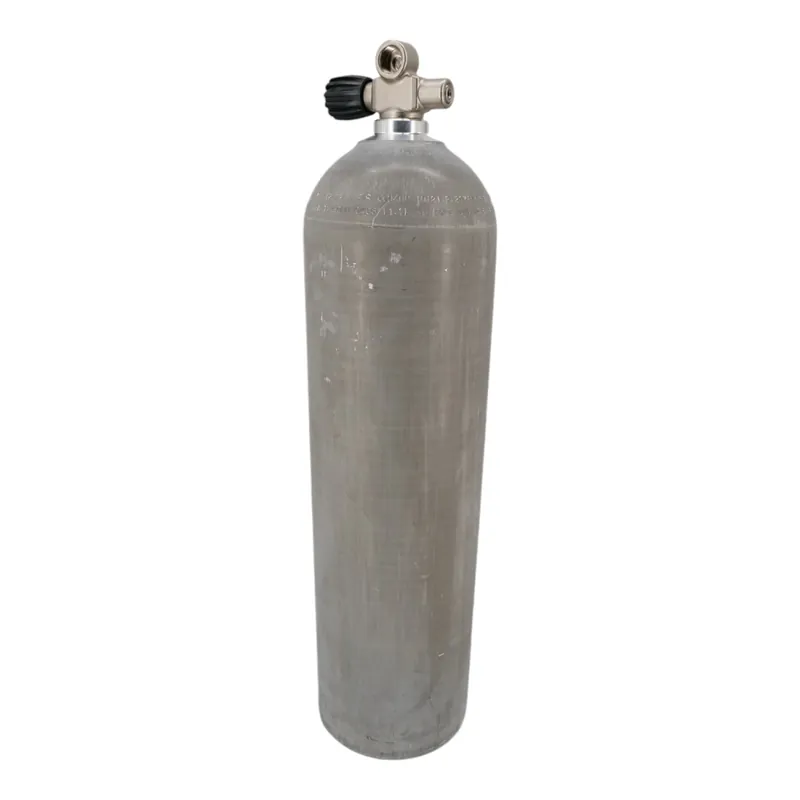 Aluminum diving cylinder 11.1 liters 80cft complete with Manifold Valve G5/8" Left Preisknaller