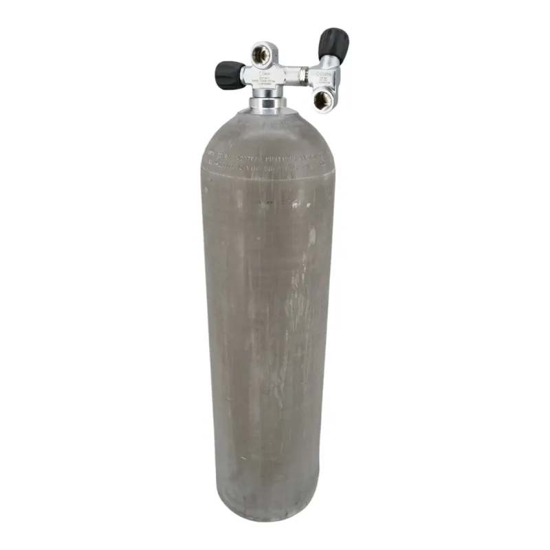 Aluminium Tauchflasche 11,1 Liter 80cft komplett mit H-Doppelventil G5/8" LA Links Top-Angebot