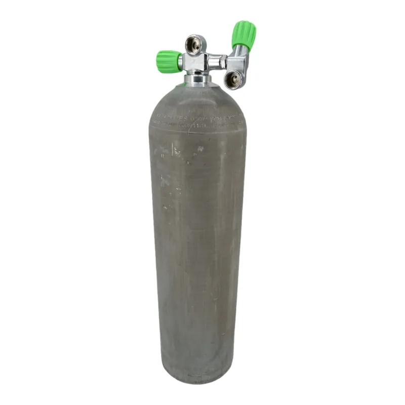 Aluminum diving tank 11.1 liters 80cft complete with Nitrox H-valve M26x2 left Schnäppchen