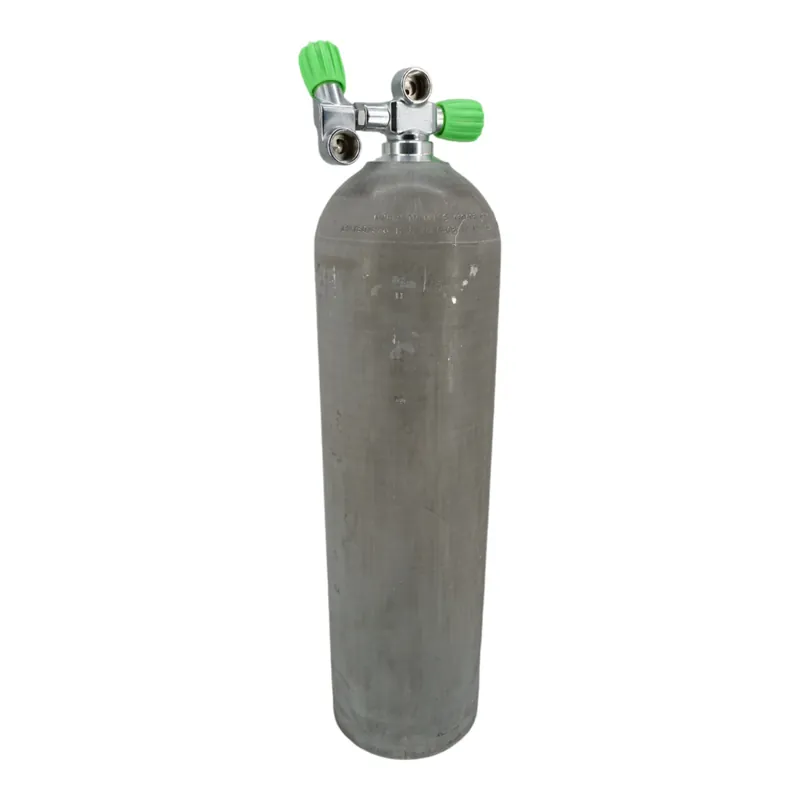 Aluminium Tauchflasche 11,1 Liter 80cft komplett mit Nitrox H-Doppelventil M26x2 Rechts Sale