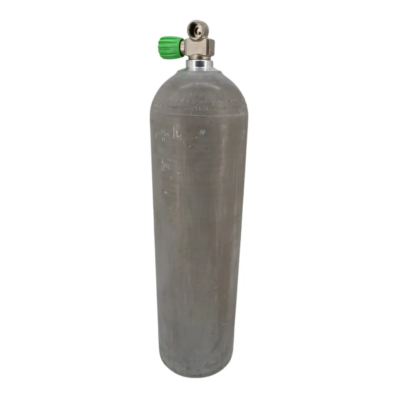 Markenware Aluminum diving cylinder 11.1 liters 80cft complete with Nitrox mono valve M26x2 left