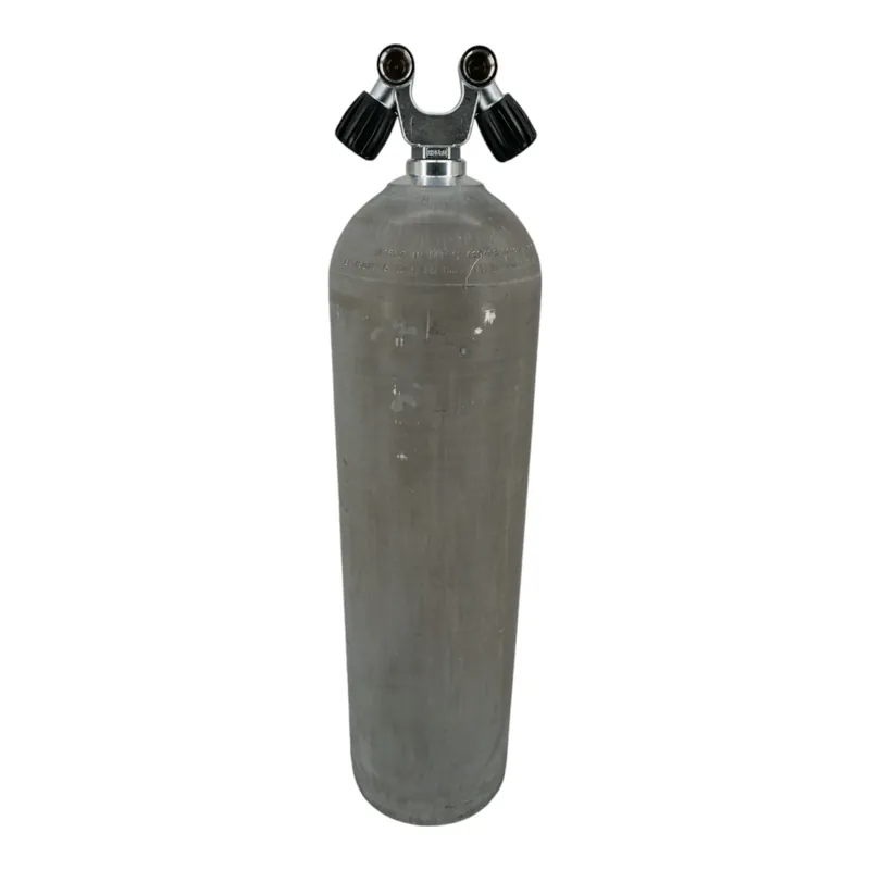 Direktkauf Aluminium Tauchflasche 11,1 Liter 80cft komplett mit V-Doppelventil