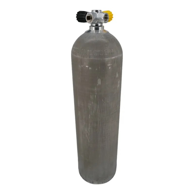 Aluminum diving cylinder 11.1 liters 80cft complete with cross double valve G5/8" Versand Am Gleichen Tag