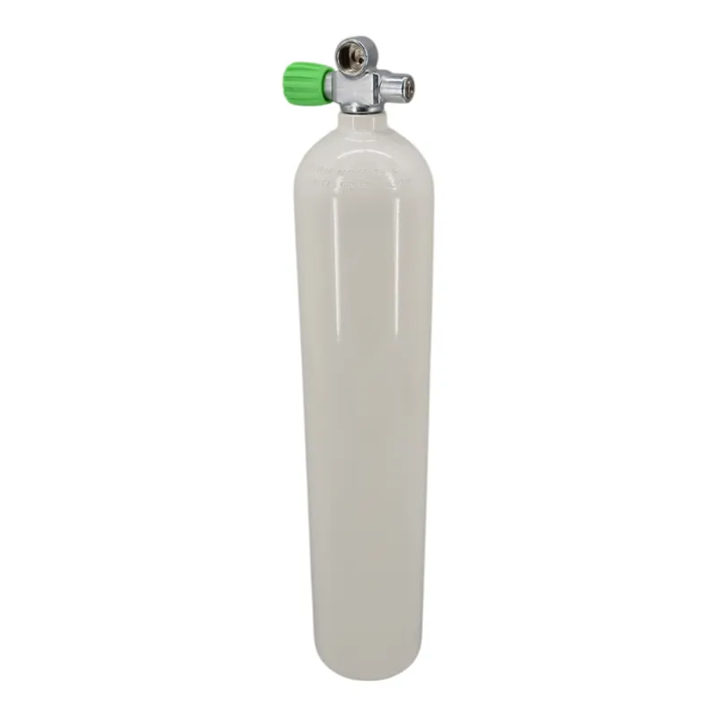 Nur Heute Aluminium Tauchflasche 5,7 Liter (40cuf), 207 bar komplett mit Nitrox Brückenventil M26x2 Links