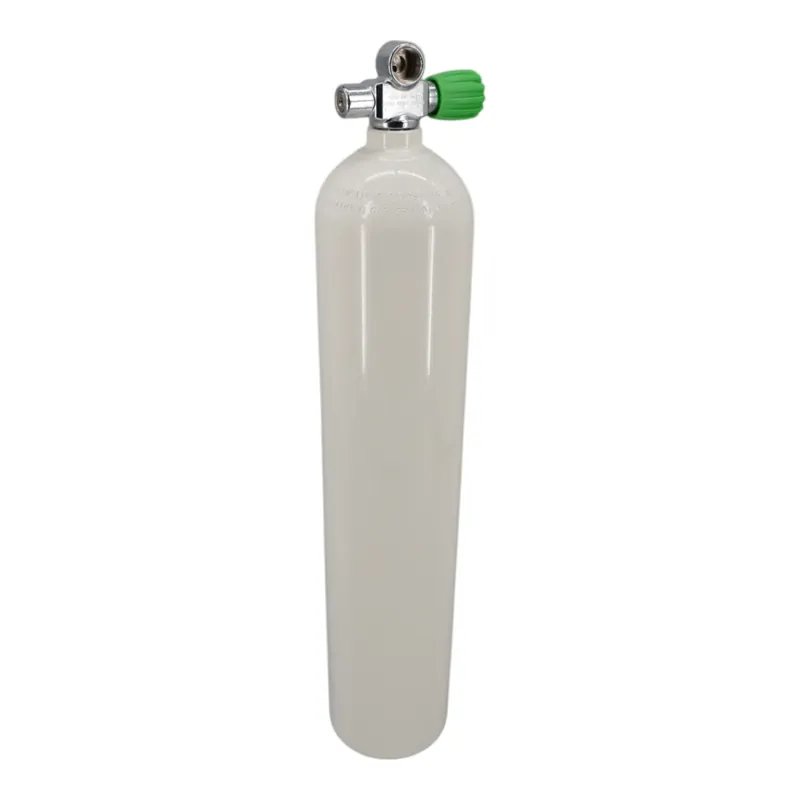 Aluminium Tauchflasche 5,7 Liter (40cuf), 207 bar komplett mit Nitrox Brückenventil M26x2 Rechts Must-Have
