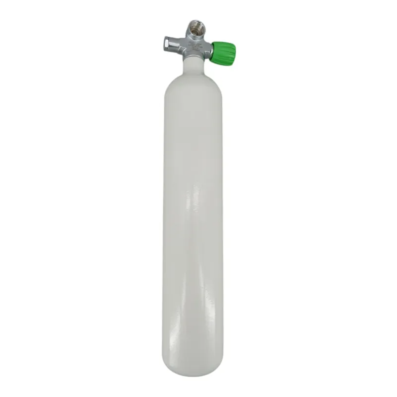 Aktuell Diving bottle 3 litre 232bar complete with valve white M25x2 Manifold valve Nitrox M26x2 LA-Right