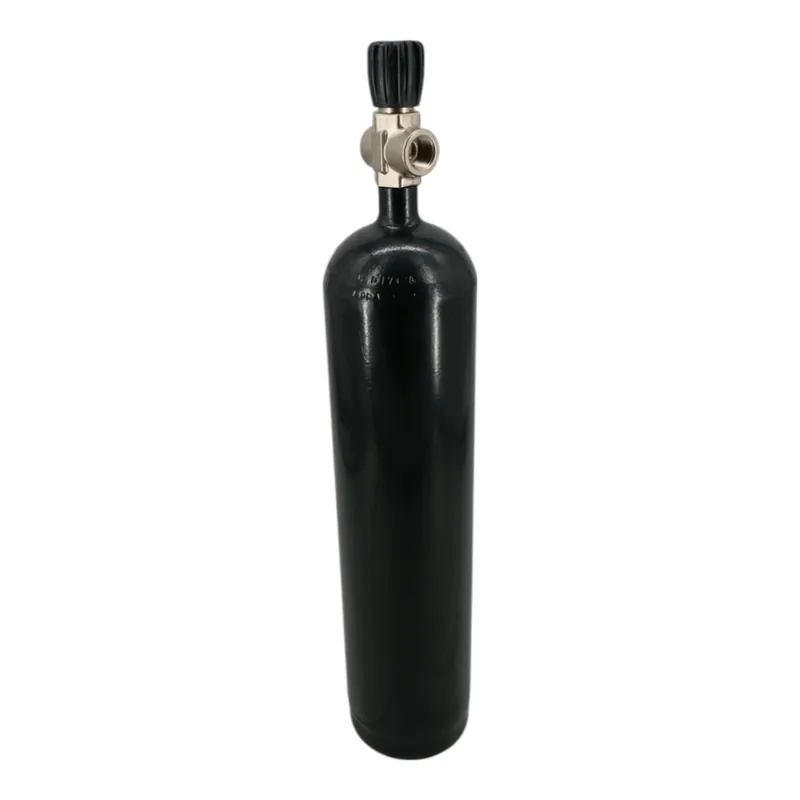 Diving bottle 4 litre 200bar complete with valve white M18x1,5 Schnäppchen