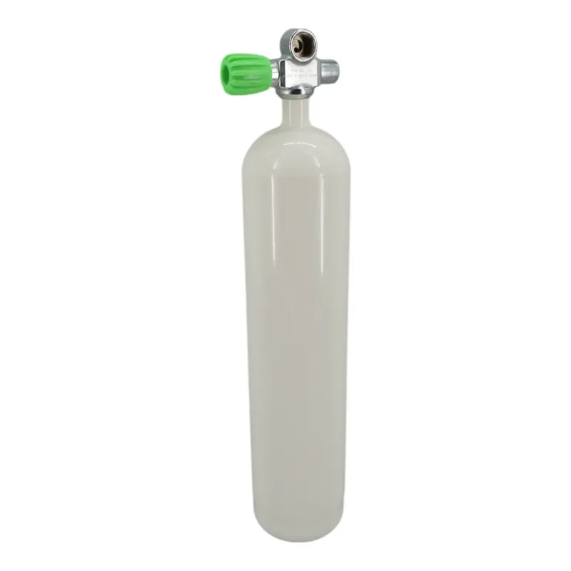 Jetzt Bestellen Diving bottle 4 litre 200bar complete with valve white M18x1,5 Manifold valve Nitrox M26x2-Left