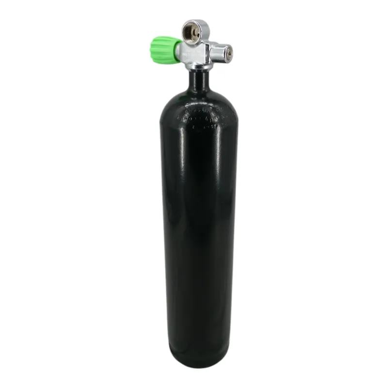 Jetzt Kaufen Diving bottle 4 litre 200bar complete with valve white M18x1,5 Manifold valve Nitrox M26x2-Left