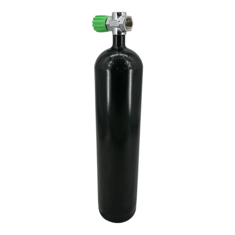 Diving bottle 4 litre 200bar complete with valve white M18x1,5 SH-Valve Nitrox M26x2-Left Markenware