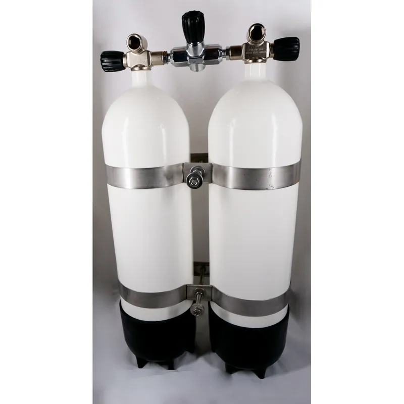 Top-Preis Doppelpack 12 Liter 300bar 178mm mit absperrbarer Brücke 193mm Nitrox M26x2 300bar-40 mm-M10 (10mm)