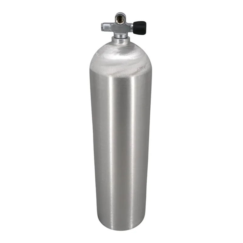 Aluminium Tauchflasche 11 Liter 200 bar komplett mit Brückenventil G5/8" LA Rechts Nur Für Kurze Zeit