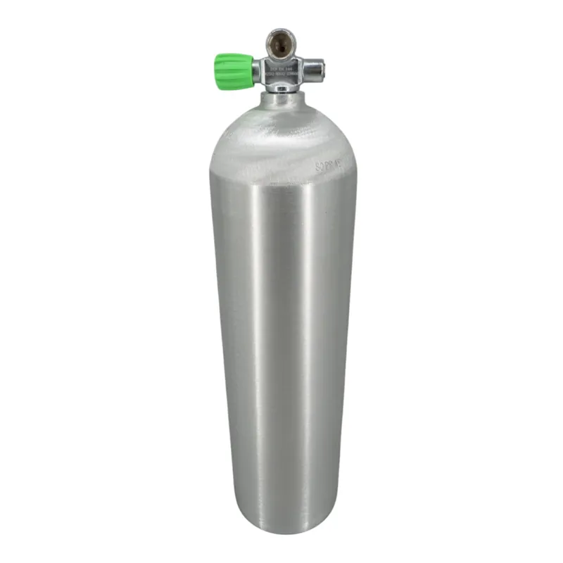 Aluminum diving cylinder 11 liter 200 bar complete with Nitrox Manifold Valve M26x2 Left Preiswert