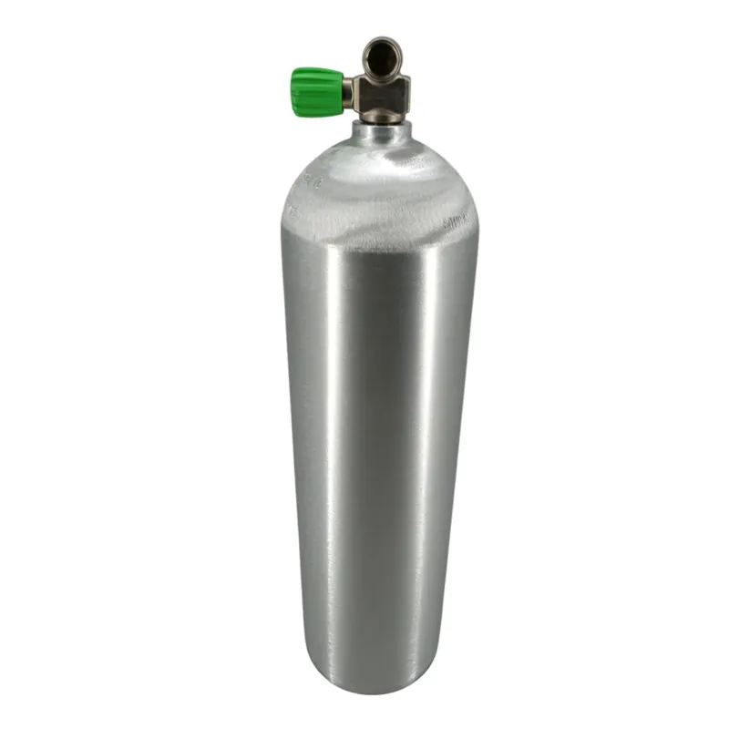 Begrenztes Angebot Aluminum scuba tank 11 liter 200 bar complete with Nitrox monovalve M26x2 left