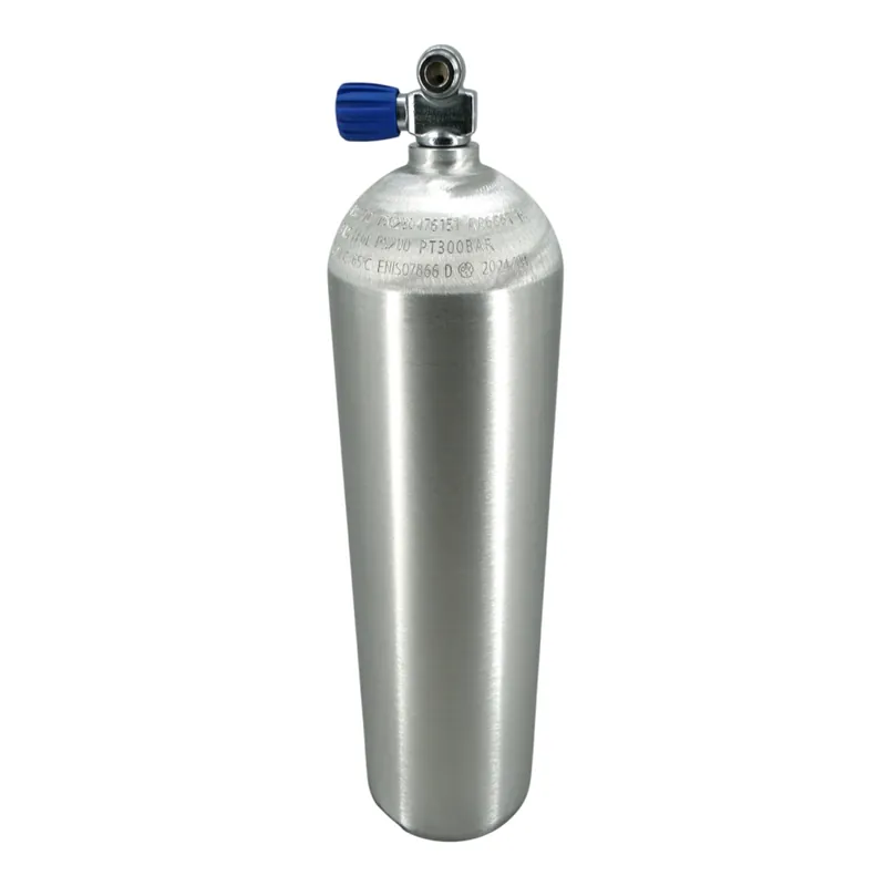 Aluminum diving cylinder 11 liter 200 bar complete with Oxygen Monovalve G3/4" Left Nur Für Kurze Zeit