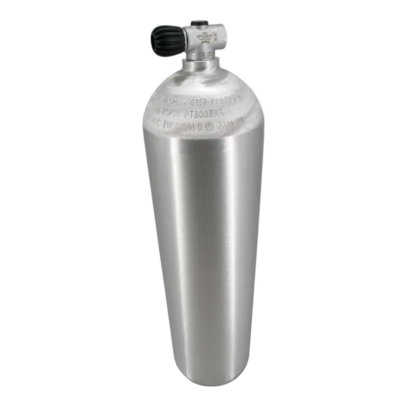 Markenprodukt Aluminium Tauchflasche 11 Liter 200 bar komplett mit SH-Ventil G5/8"