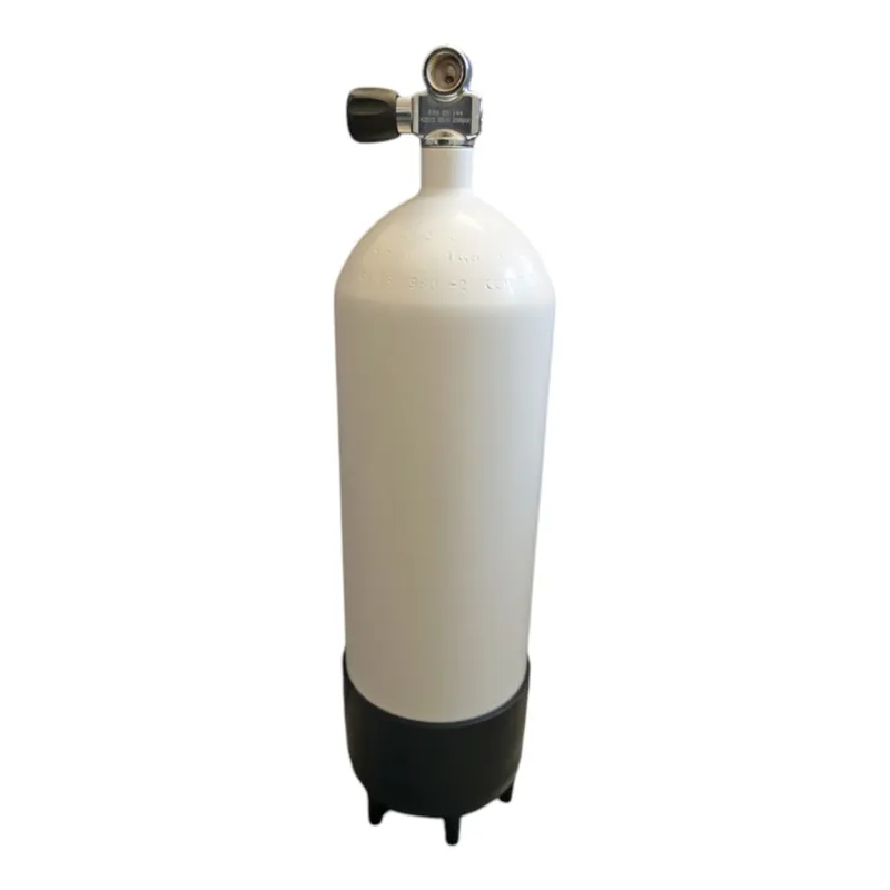 Stahlflasche / Tauchflasche 12 Liter 232 bar 171mm M25x2 mit Monoventil und Lackkratzer Mega-Angebot