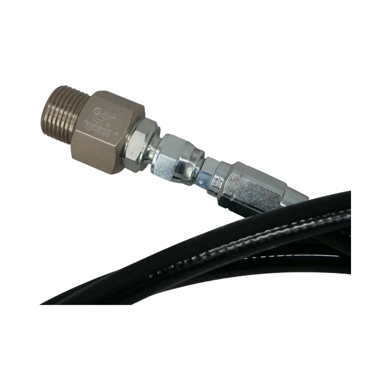 Schneller Versand High-pressure hose extension noble gas W21.8x1/14 200bar with internal - external thread connections 4m