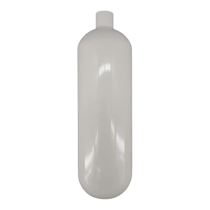 Aktuell Steel cylinder / diving cylinder 1 liter 300 bar 83mm M18x1.5mm without valve white