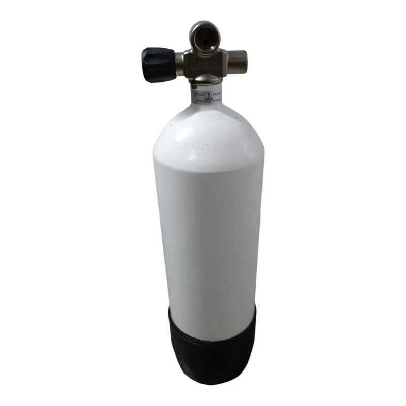 B-Ware 5 Liter 300bar weiß mit Brückenventil links und Lackkratzer Sonderangebot