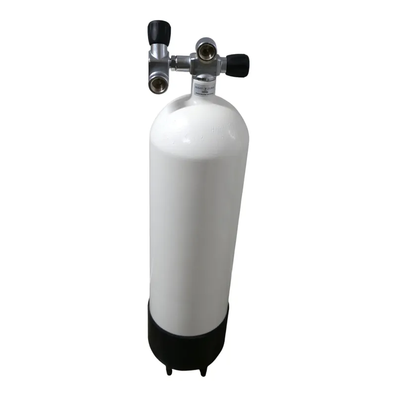 Sofort Bestellen B-grade 12-liter 230 bar 178mm white with double valve M25x2 H-diving cylinder valve right and paint scratches