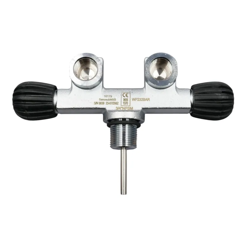 Preisreduziert T-Valve Twin-Valve SOS G5/8 Compressed Air 232 bar 3/4 NSPM