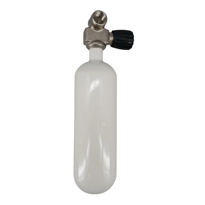Tauchflasche 1 Liter 300bar komplett mit Monoventil G5/8" Rechts Sonderangebot