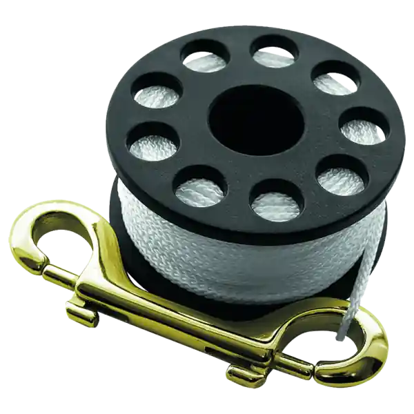 Mini Reel Small, 15m, brass carabiner Markenware