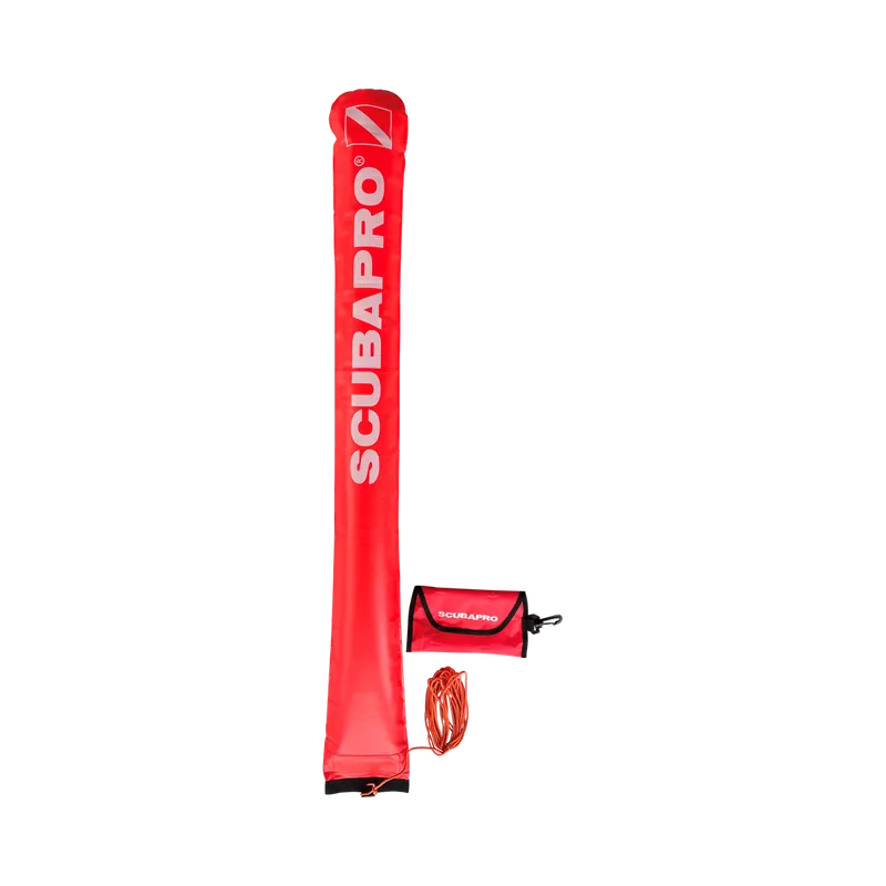 Preisknaller Dekompressionsboje Standard Farbe orange Länge 130 cm
