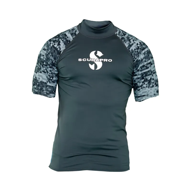 Graphite Rash Guard short sleeve men size S Echt
