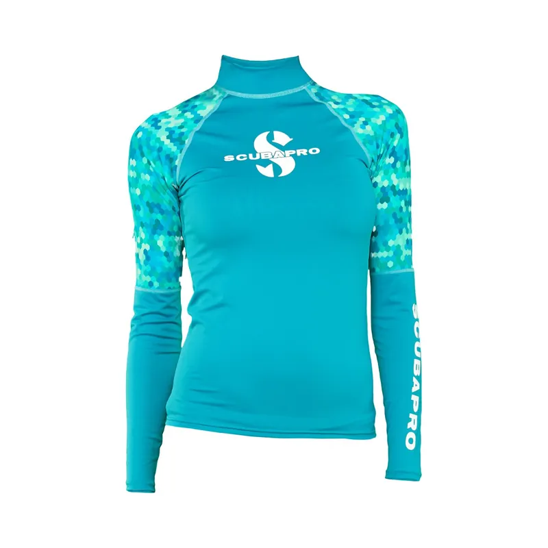 CARIBBEAN Rash Guard Langarm Damen hoher UV-Schutz Größe S Abverkauf