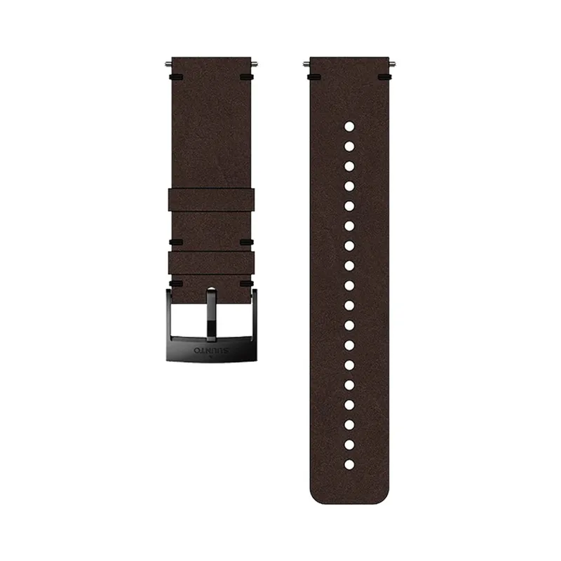 Nur Heute 24mm Urban Leather Strap M colour brown/black