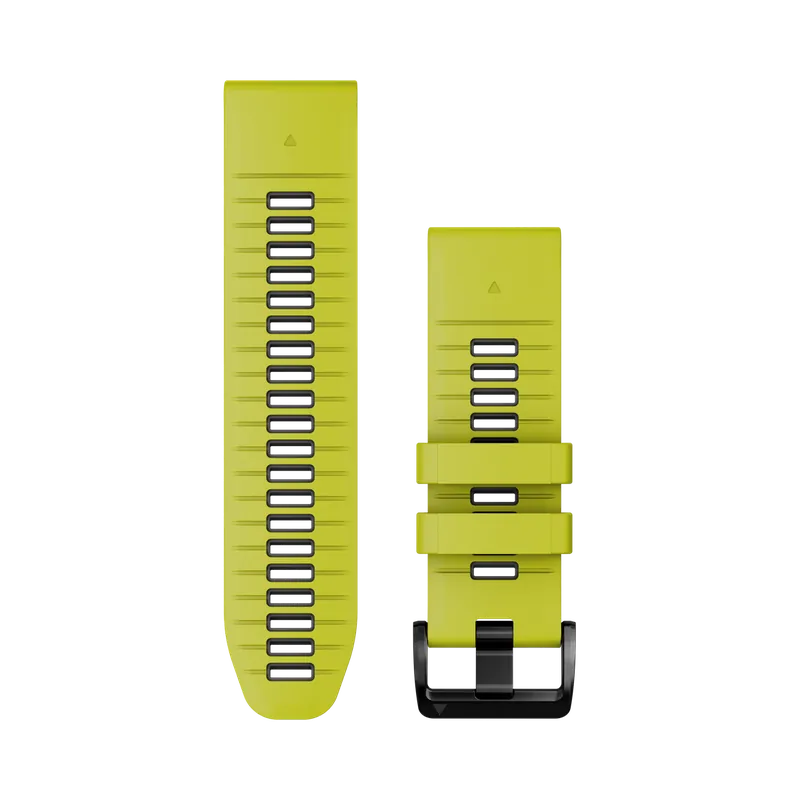 QUICKFIT®-Armband 26mm Material Silikon Farbe Electric Lime/Graphit Schneller Versand
