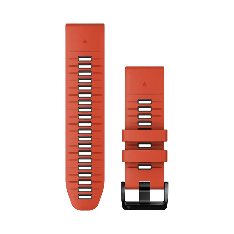 QUICKFIT®-Watchstrap 26mm Material Silicone Colour flame red/graphite Top-Seller