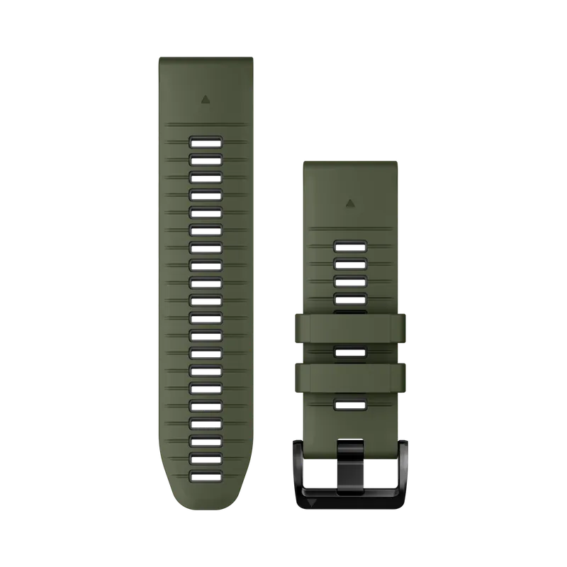 Highlight QUICKFIT®-Watchstrap 26mm Material Silicone Colour moos green/graphite