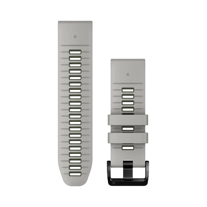 QUICKFIT®-Armband 26mm Material Silikon Farbe Nebelgrau/Moosgrün Finale Aktion