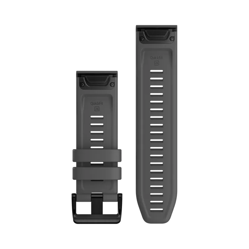 Markenware QUICKFIT®-Armband 26mm Material Silikon Farbe Schiefergrau