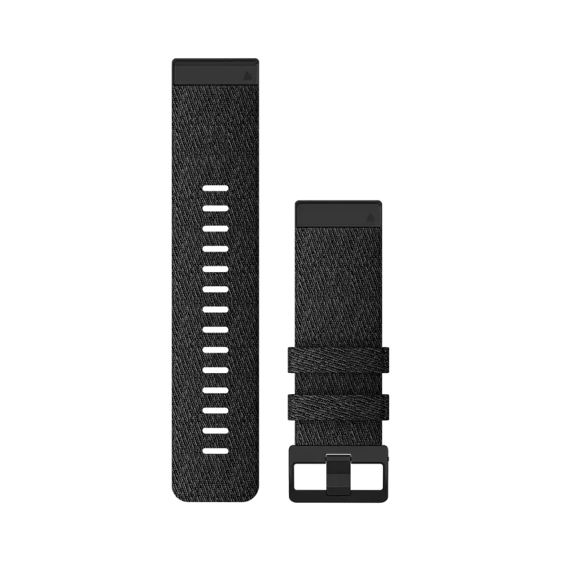 Markenware QUICKFIT®-Armband 26mm Material Nylon Farbe Nylon Schwarz meliert