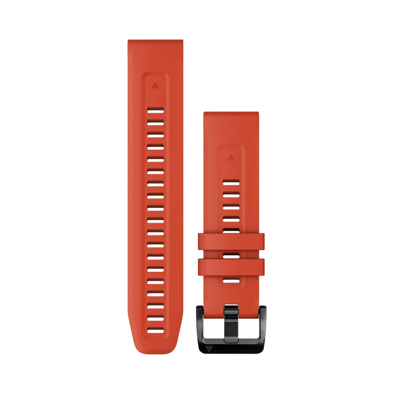 Direktkauf QUICKFIT®-Watchstrap 22mm Material Silicone Colour flame red